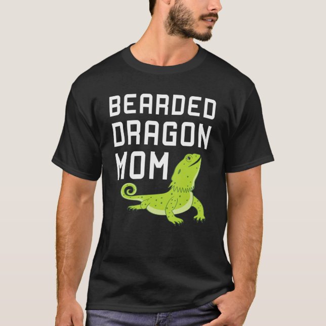 Bartete Dragon-Mama T-Shirt (Vorderseite)
