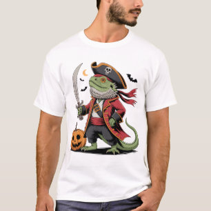 Bartete Dragon Pirate Halloween Art T-Shirt