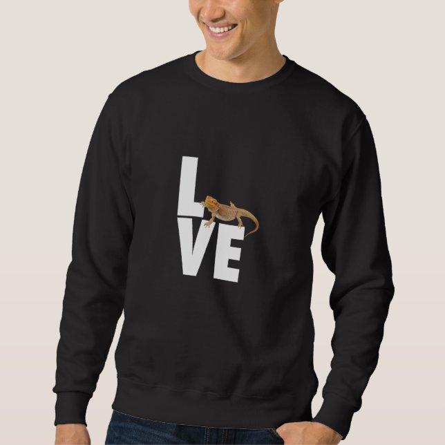 Bartete Dragon Reptile Lizard Mama Sweatshirt (Vorderseite)