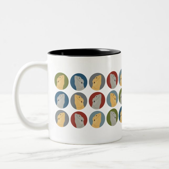 Bartete Dragon-Tasse Zweifarbige Tasse (Links)
