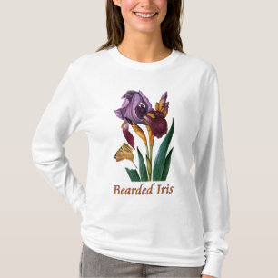 Bartete Iris-Blume T-Shirt