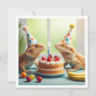 Bartete Party, Chamäleon Geburtstag Einladung