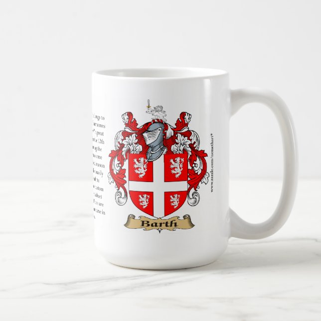 Barth, der Ursprung, die Bedeutung und das Wappen Kaffeetasse (Rechts)