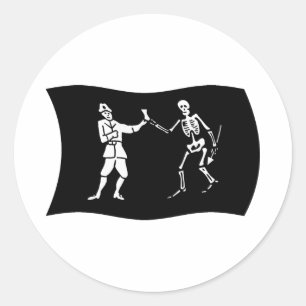 Bartholomew Roberts Flag Sticker