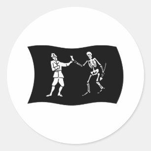 Bartholomew Roberts Flag Sticker