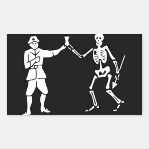 Bartholomew Roberts Pirate Flag Sticker
