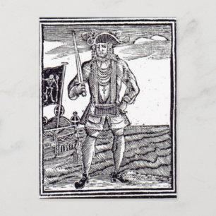 Bartholomew Roberts Postkarte