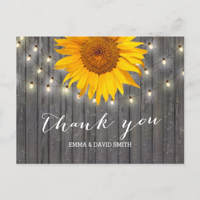 Bartholz Sonnenblumen & Streichelleuchten Vielen D Postkarte (Vorderseite)