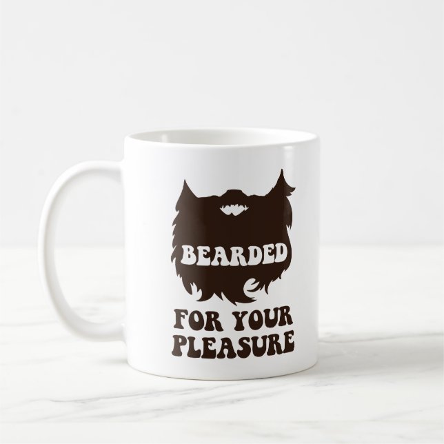 Bärtig für Ihr Vergnügen Kaffeetasse (Links)