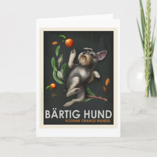 Bartig Hund Karte