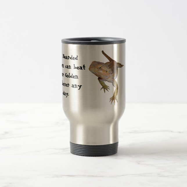 Bärtige Drache-Reise-Tasse Reisebecher (Mittel)