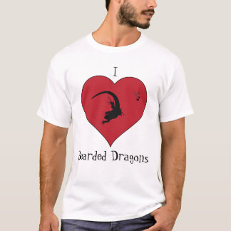 Bärtige Drachen I <3 T-Shirt