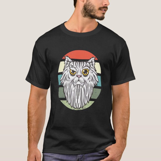 Bärtige Katze T-Shirt (Vorderseite)