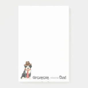 Bärtiger Collie-Vater Post-it Klebezettel