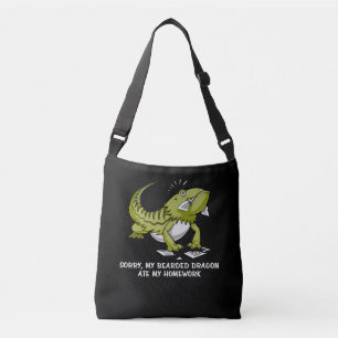 Bärtiger Drache aß meine Tragetaschen Mit Langen Trägern