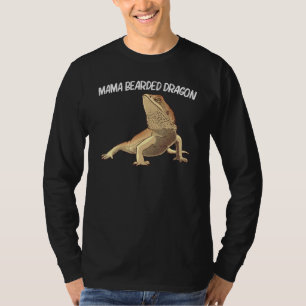 Bärtiger Drache für Frauen Mutter Echse Herpetolog T-Shirt