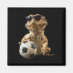 Bärtiger Drache Fußball Magnet