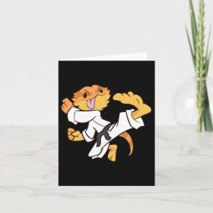 Bärtiger Drache Karate Samurai Echse Bärtiger Drag Karte