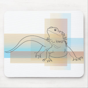 Bärtiger Drache Mousepad