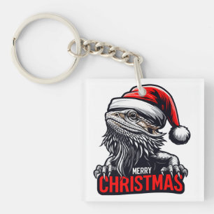 Bärtiger Drache Weihnachten, Frohe Weihnachten San Schlüsselanhänger