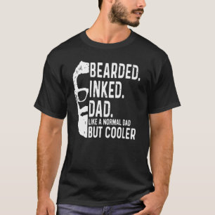 Bärtiger tätowierter Vater wie ein normaler Vater, T-Shirt