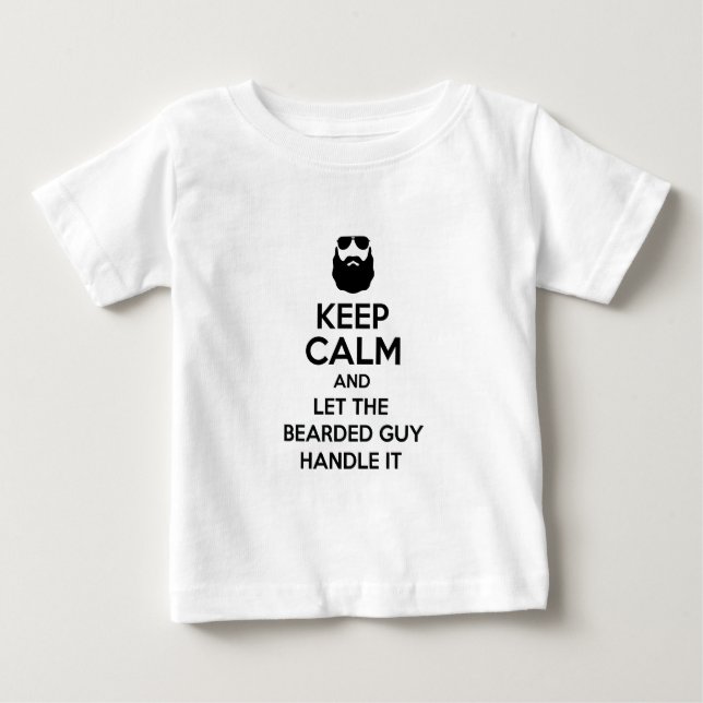 Bärtiger Typ Baby T-shirt (Vorderseite)