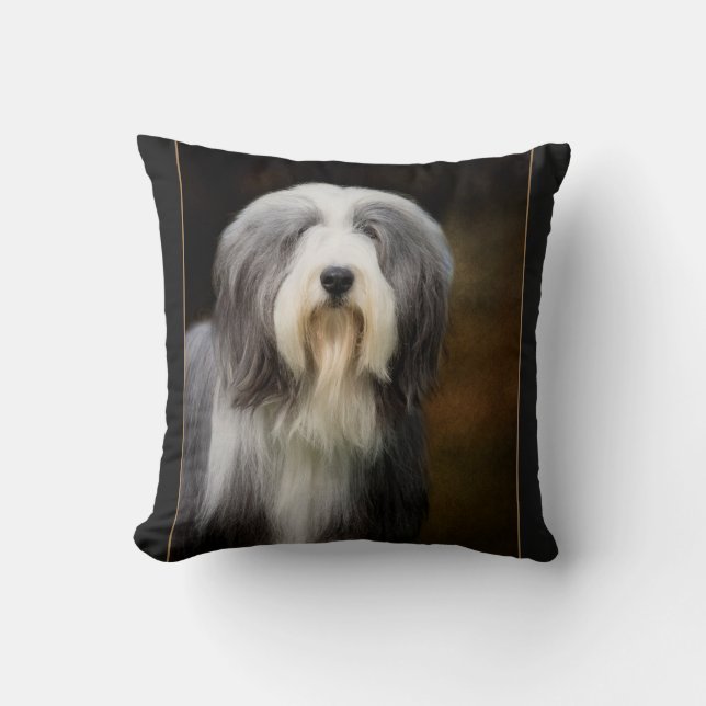 Bärtiges Collie-Kissen Kissen (Vorderseite)
