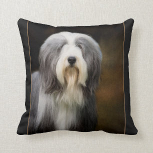 Bärtiges Collie-Kissen Kissen