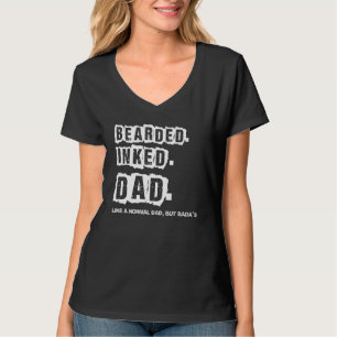 Bartinierter Vater wie normaler Vater, aber Cooler T-Shirt