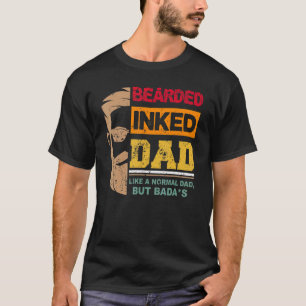 Bartinierter Vater wie normaler Vater Vatertag T-Shirt