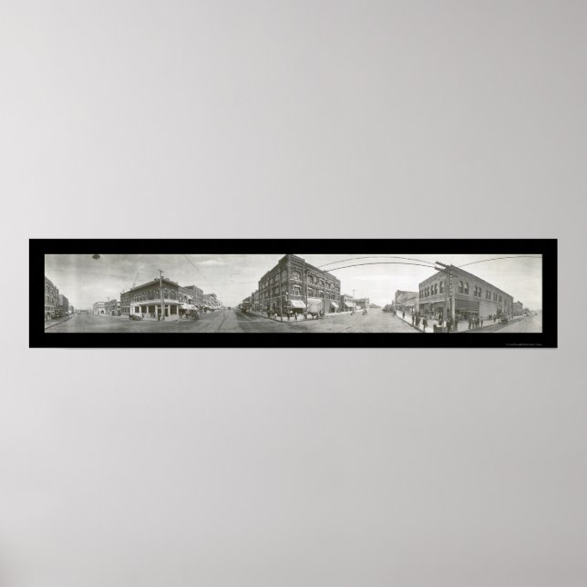 Bartlesville, Oklahoma Foto 1910 Poster (Vorne)