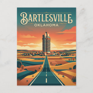 Bartlesville USA -> Bartlesville, USA Postkarte