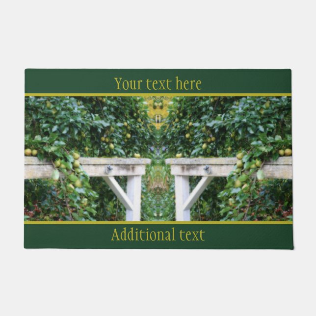 Bartlett Birnen auf Tree Orton Personalisiert Fußmatte (Vorderseite)