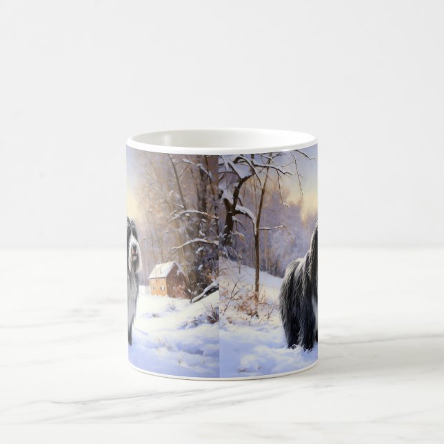 Bartollie Let It Snow Weihnachten Kaffeetasse (Mittel)