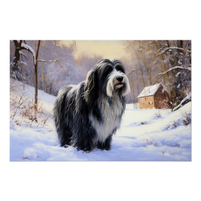 Bartollie Let It Snow Weihnachten Poster (Vorderseite)