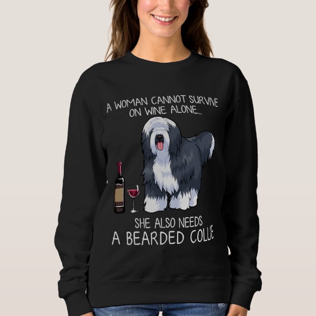 Bartollie und Weinhund Angepasst Sweatshirt (Vorderseite)
