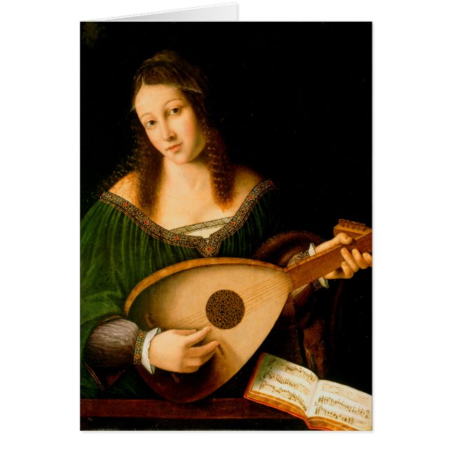 Bartolomeo Veneto Lady Lute Porträt (Vorne)