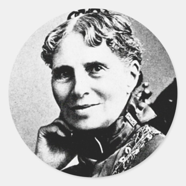Barton ~ Clara Gründer des amerikanischen Roten Kr Runder Aufkleber (Vorderseite)