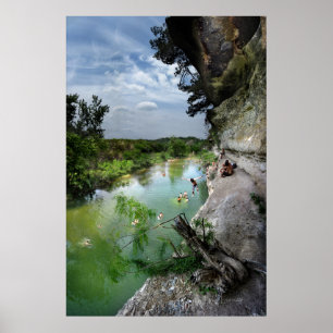 Barton Creek Cliffs - Austin Texas Poster