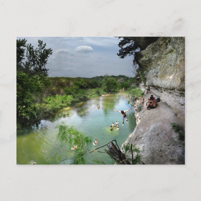 Barton Creek Cliffs - Austin Texas Postkarte (Vorderseite)