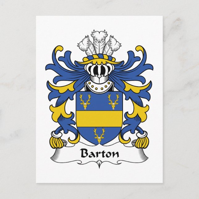 Barton Family Crest Postkarte (Vorderseite)