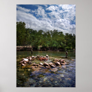 Barton-Nebenfluss-Hundeschwimmen-Loch - Austin Poster