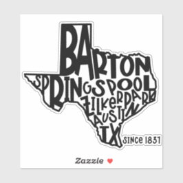 Barton Springs Pool Sticker