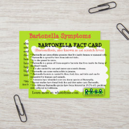 Bartonella Fact Educational Card Visitenkarte