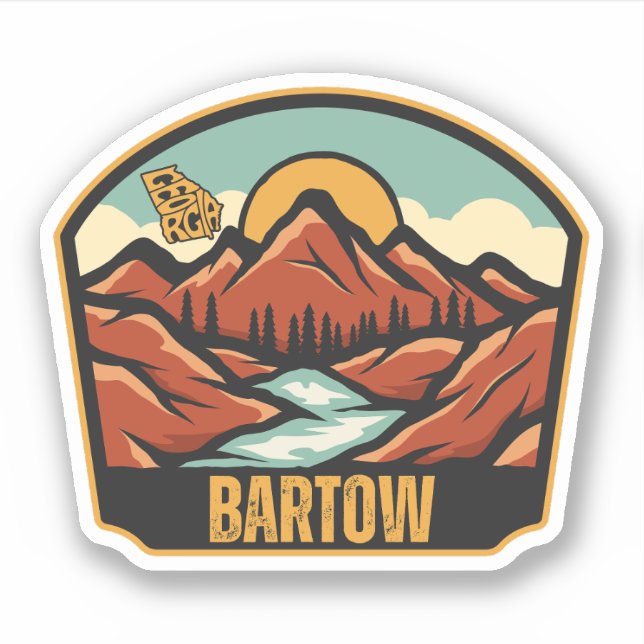 Bartow, Georgien Aufkleber (Vorderseite)