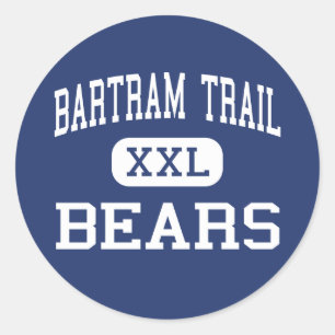 Bartram Tram - Bären - Hoch über Jacksonville Runder Aufkleber