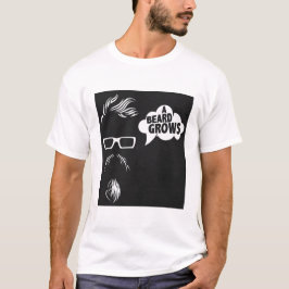 Bartzitat Hipster Beard Grows Humour Lu T-Shirt