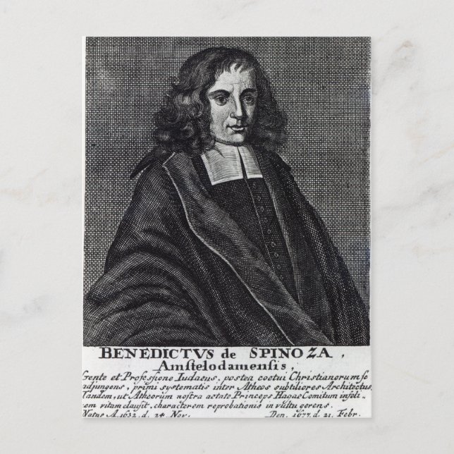 Baruch de Spinoza Postkarte (Vorderseite)