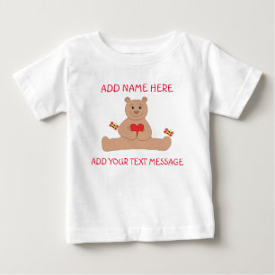 Bärvalentine-Säuglings-T - Shirt