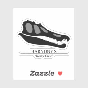 Baryonyx Skull Aufkleber